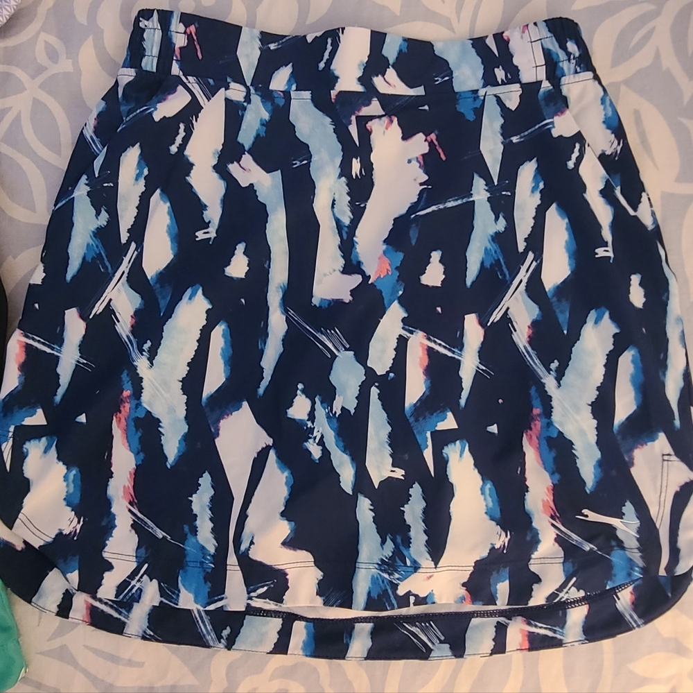 Slazenger Golf Skort, XS. Blue multicolored